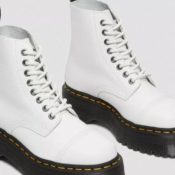 Dr Martens Sinclair Milled Nappa Leather Platform Boot - Picture 8 of 16